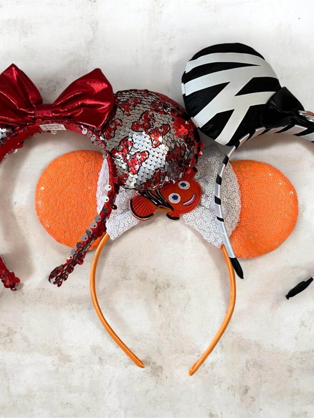 Disney Minnie Mouse Ear Headbands – Sequin & Character Set 3 Styles